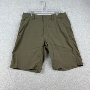 Eddie Bauer Travex Hiking Shorts Mens Green Outdoor Nylon Gorpcore Stretch